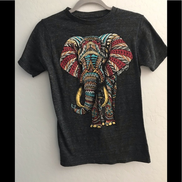 riot society Tops - Riot Society India inspired elephant T-shirt Sz S